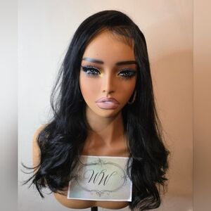 Natural Black Human Hair Body Wave Wig